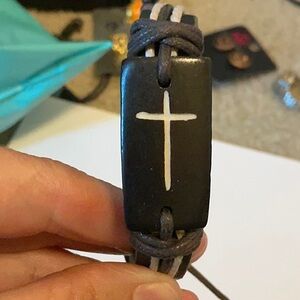 Adjustable Cross Bracelet